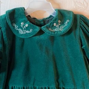 Long, dark green dress, never worn